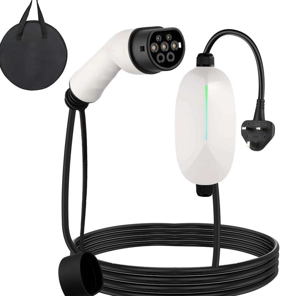 European Standard Type 2 Portable EV Charger, 3.5KW/7KW for New Energy Vehicles