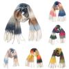 Ladies' Circular Yarn, Coarse Tassel, Gradually Changing Color Scarf, Shawl