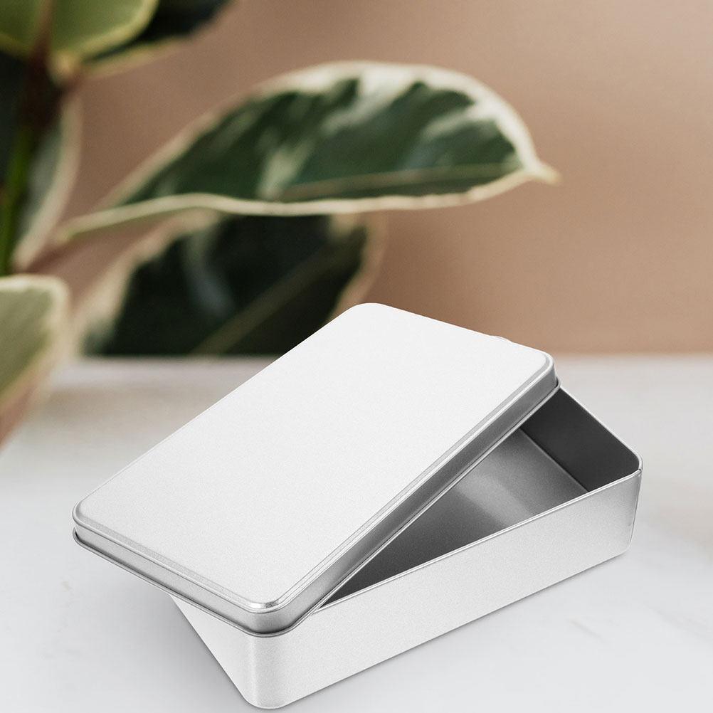 Premium Tinplate Rectangular Storage Box with Lid Stylish Food Safe Container for Wedding Favors Holiday Gifts Candy Jewelry