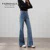 Mark Fairwhale Retro Washed High-Waist Flared Jeans