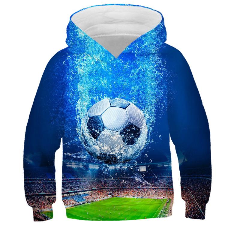 Hoodies 3d Print Football Nets Sweatshirts Boys Girls Unisex Hooded Fashion Sweatshirts Kids Long Sleeves Clothes Coat