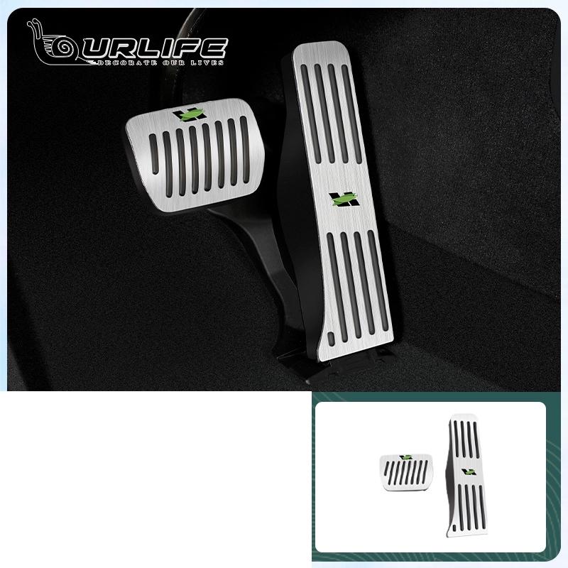 

Для LI L9 2022 2023 автомобильные педали из алюминиевого сплава, педаль акселератора, тормоза, газа, топлива, крышка сцепления, нескользящая WHITE 2 PCS