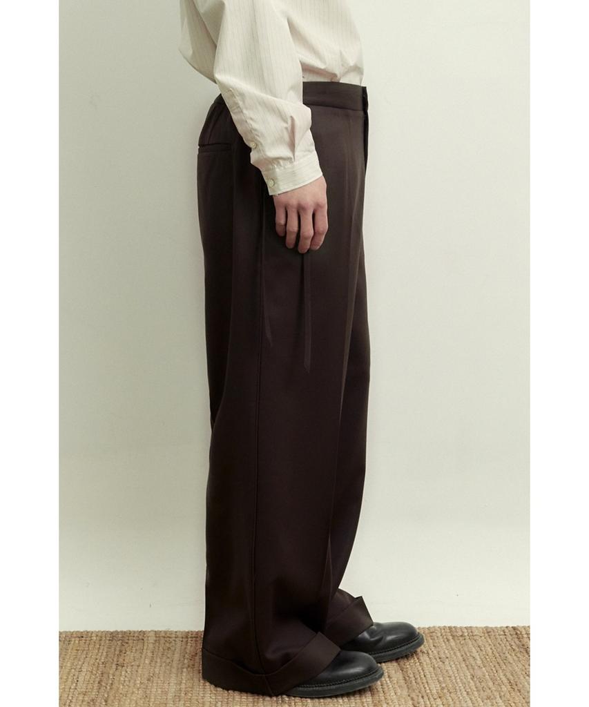 YOUTH String Wide Pants - Brown