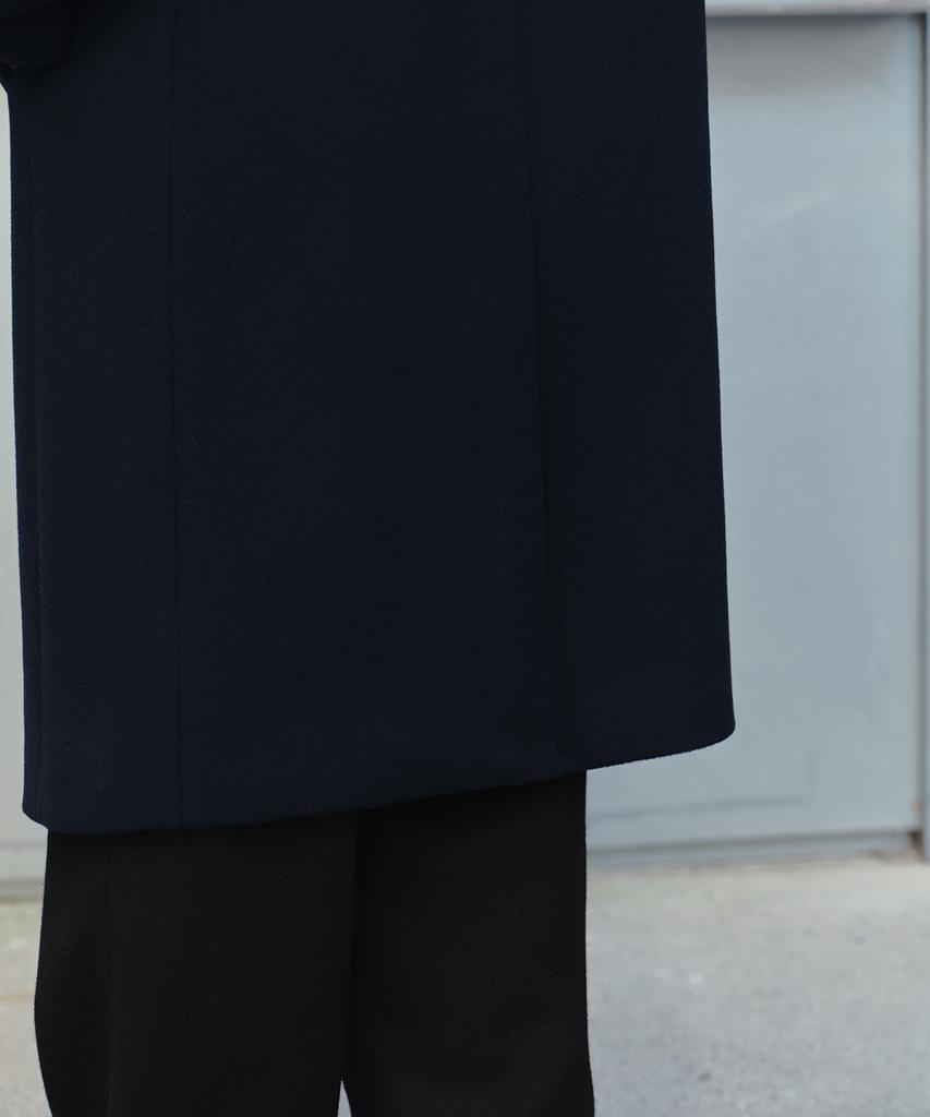 Musinsa Standard Cashmere Blend Oversized Single Coat [Navy]