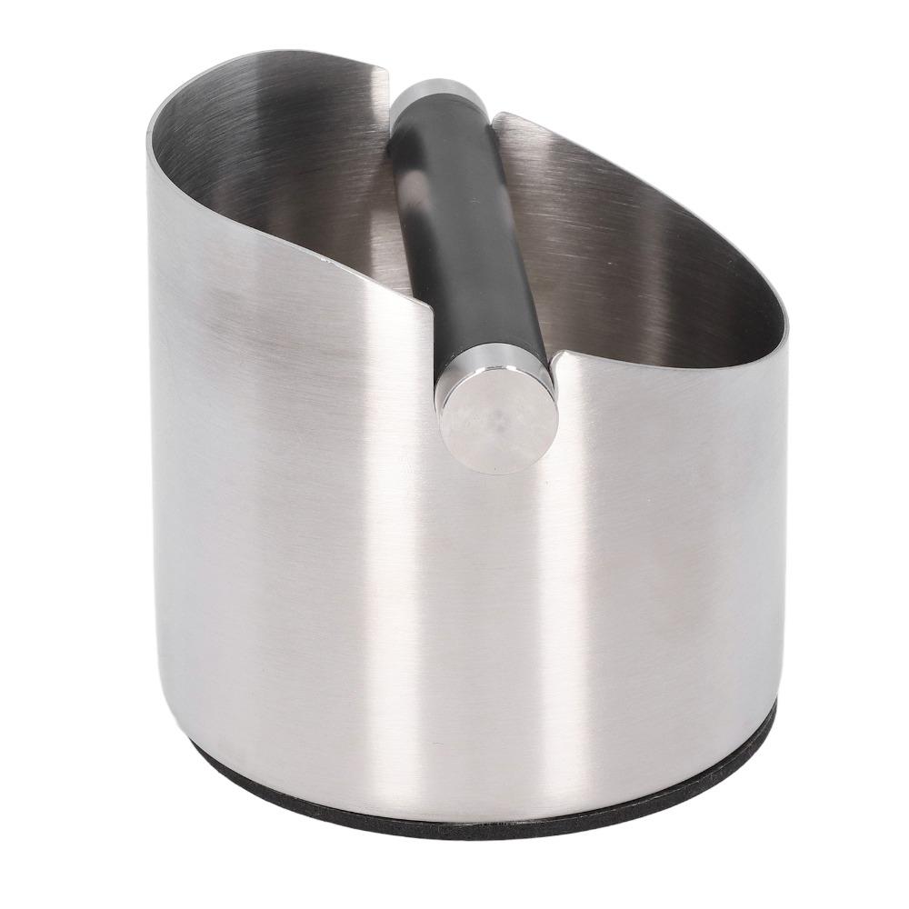 Rubber Base Coffee Grounds Bucket Stainless Steel Stainless Steel Knock Box  Espresso Making