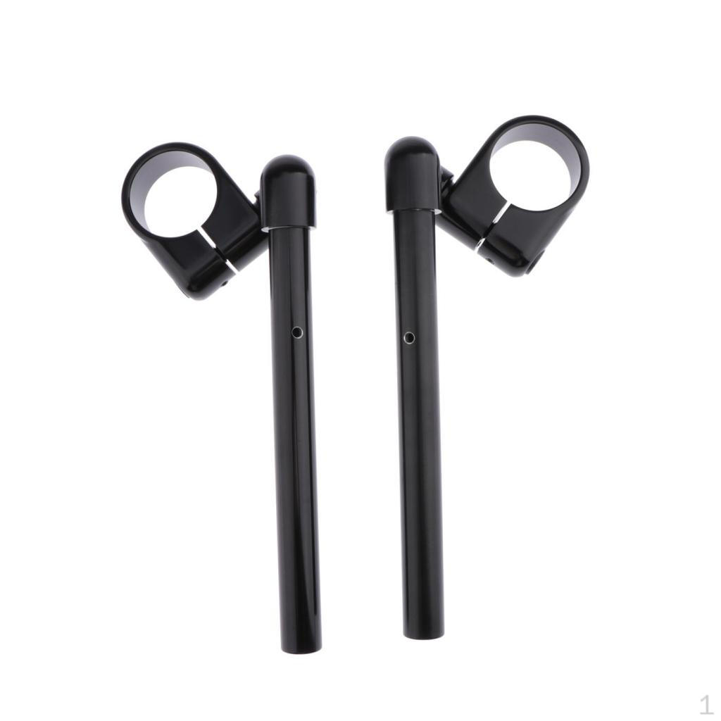 

1 Pair Motorcycle Fork Tube Handlebars, Aluminum Alloy Hand Bar Riser , 2 Colors чорний