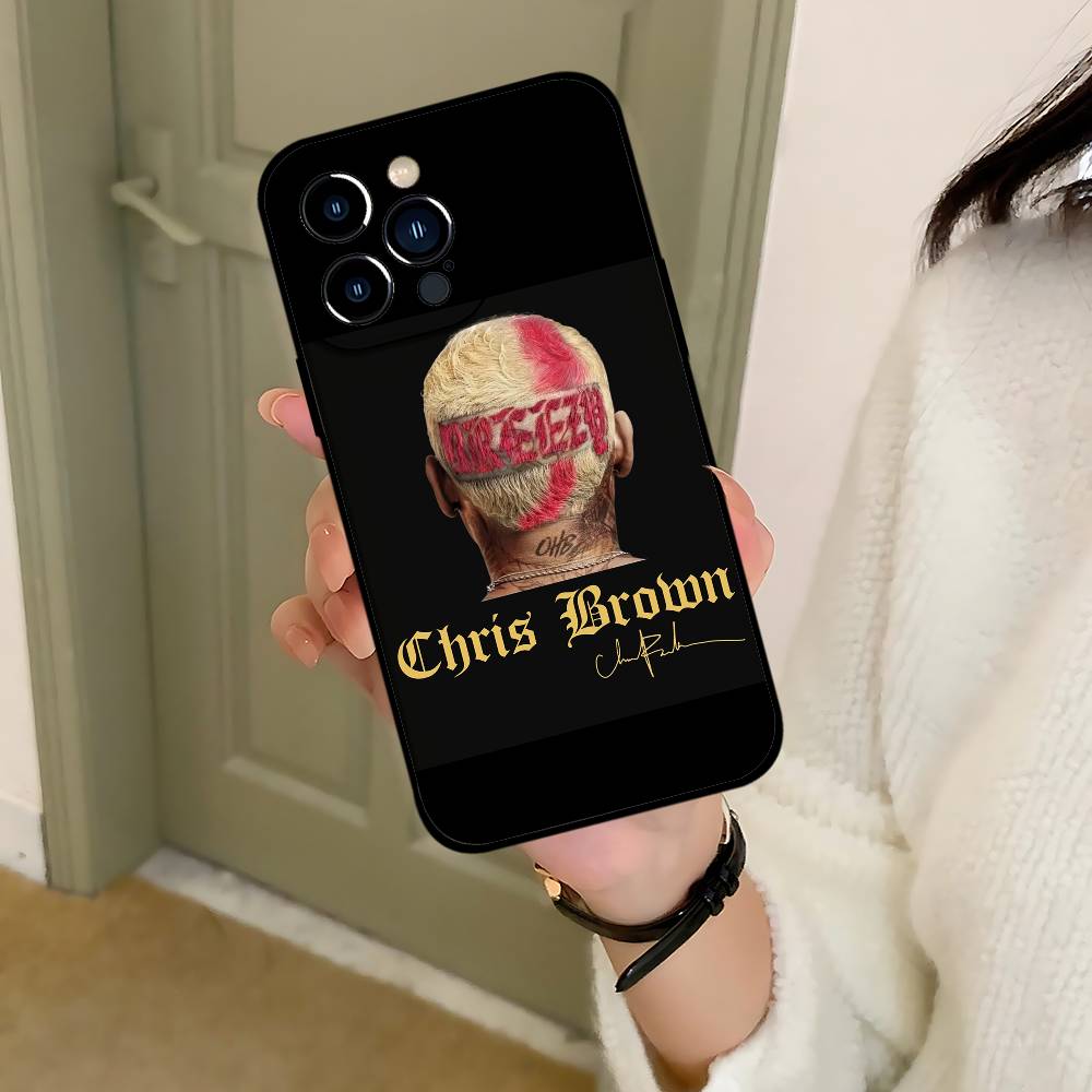 CB-Chris Brown-A Phone Case Black That Fits For IPhone 17,16,15,11,13,14 Pro Max,Plus,X,Xr,Xs Max,13Mini