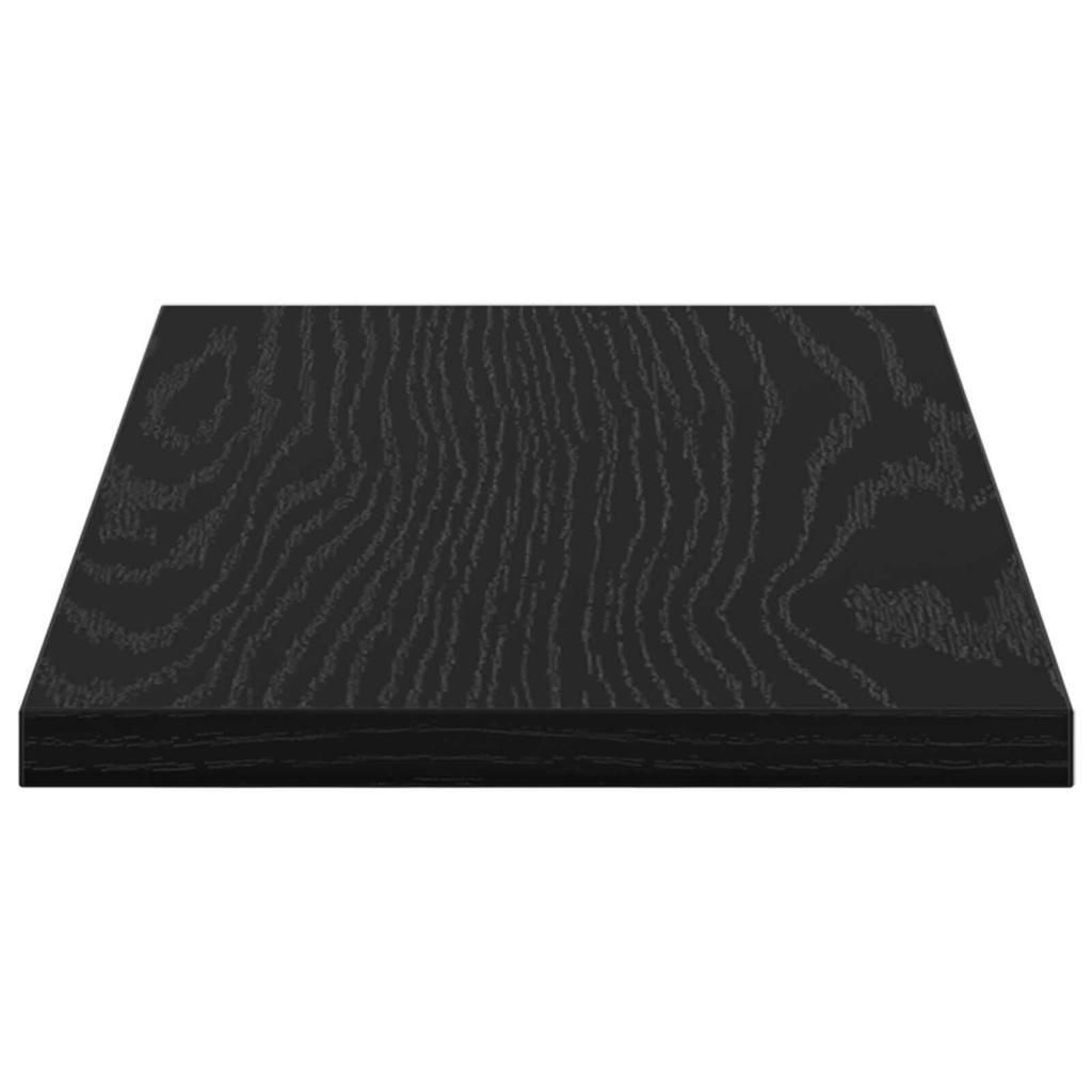 vidaXL Wandmontierte Regale Schwarze Eiche MDF 40 X 20 X 1,5 Cm