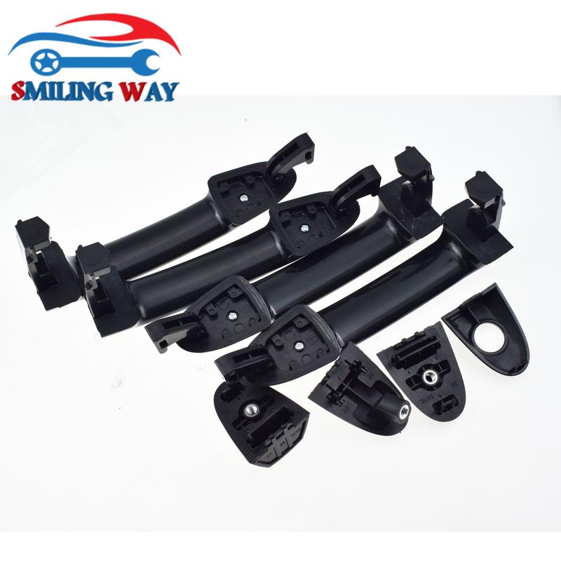 1/2/4 Pcs For Hyundai Santa Fe 2.4L 3.5L 2007-2012 Outside Car Door Handle Chrome Front or Rear Left Driver or Right Passenger