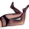 Klassische Strumpfhosen Atmungsaktive Blumenmuster Netzstrümpfe Frauen Strass Aushöhlen Sexy Strumpfhosen