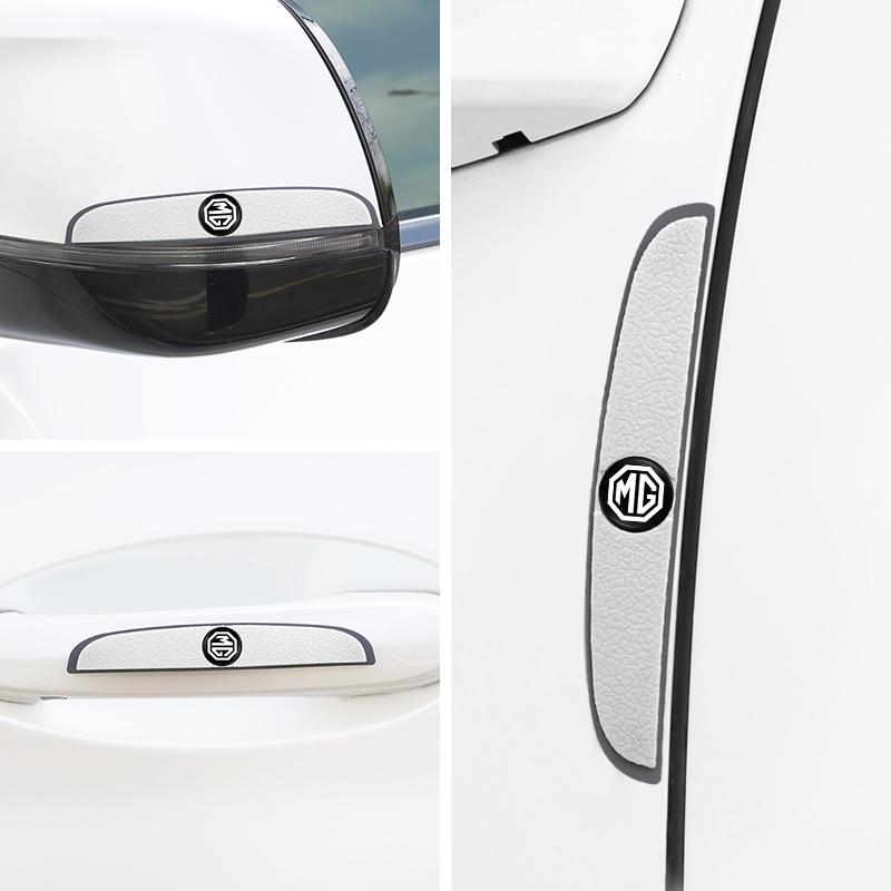 4Pcs Car Door Anti Scratch Protection Strips For Morris Garages MG Rx5 HS MG3 MG5 MG6 MG7 Rubber Decoration Sticker Car Supplie