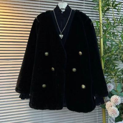 Autumn and Winter New Fur Integrated Fur Jacket Women's Fashion European Mink Hair Cardigan Top