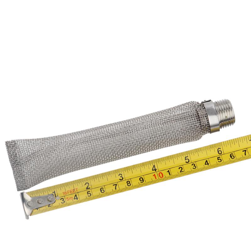 304 Stainless Steel Bazooka screen W/1/2" NPT Thread, 6 inch /15cm Beer Mash Filter/beer Mash kettle For Beer home brewing