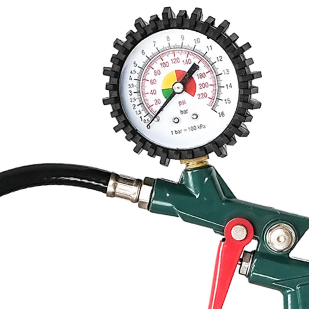 Tire Gauge Pressure Tester 0-16Bar 0-220PSI Universal High Precision Handheld Measurement Tool