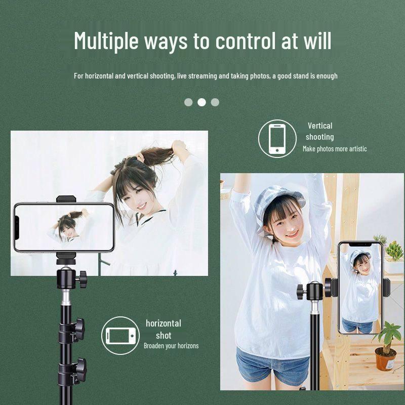 Multifunctional Phone Holder: Bluetooth Remote Selfie Stick & Floor Tripod for Live Streaming