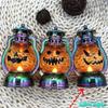 Mini Halloween Pumpkin Led Lantern With Warm Flickering Light For Halloween Home Party Tabletop Decor Gifts