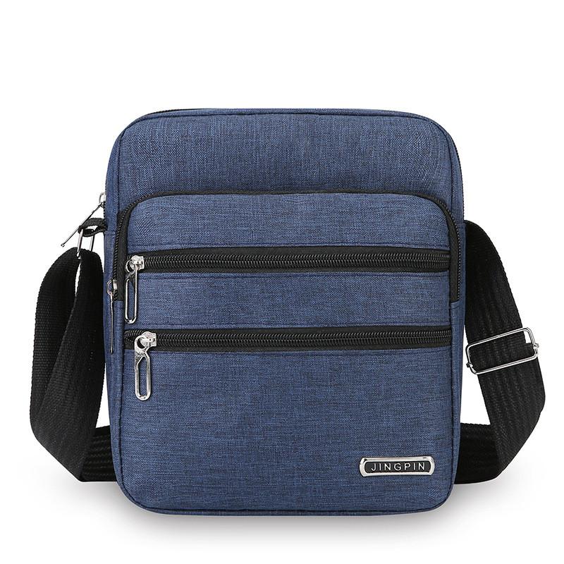 Men Crossbody Bag Nylon Urban Minimalist With Multiple Pockets For Daily Use