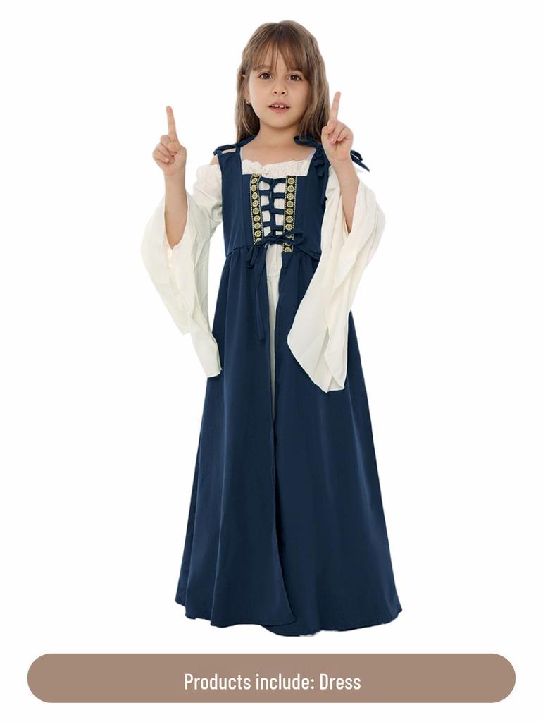 Children's Medieval Cosplay Costume for Halloween and Carnival