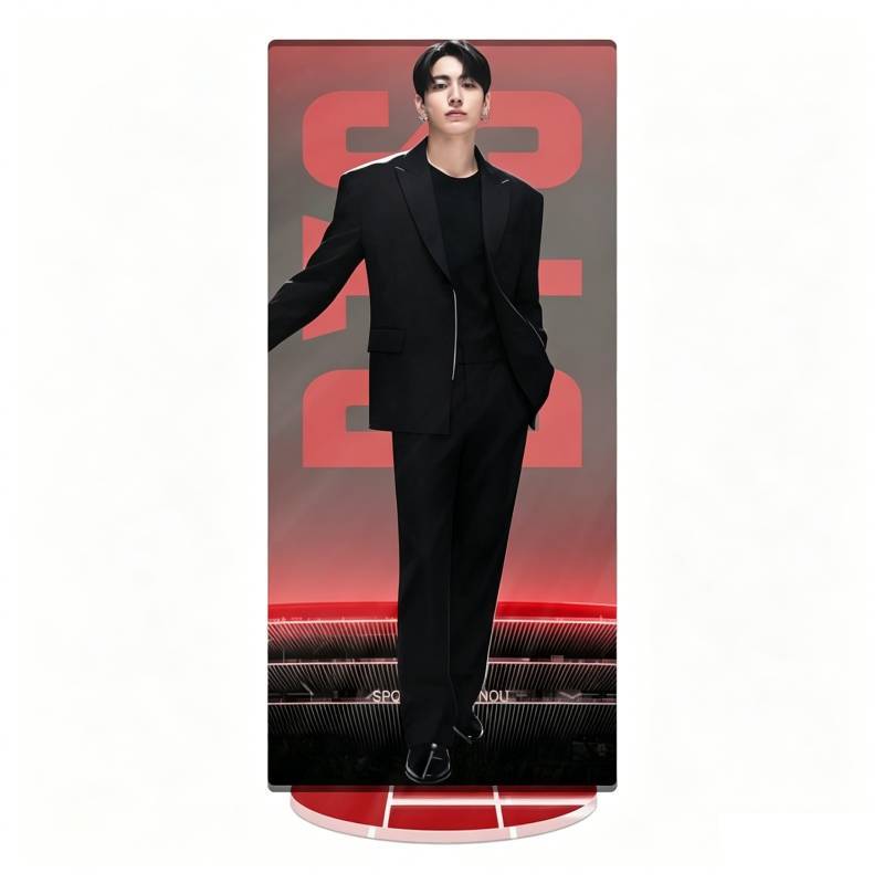 Bts World Tour Acrylic Display With Cnc Cut Seamless Printing For Gift And Decor