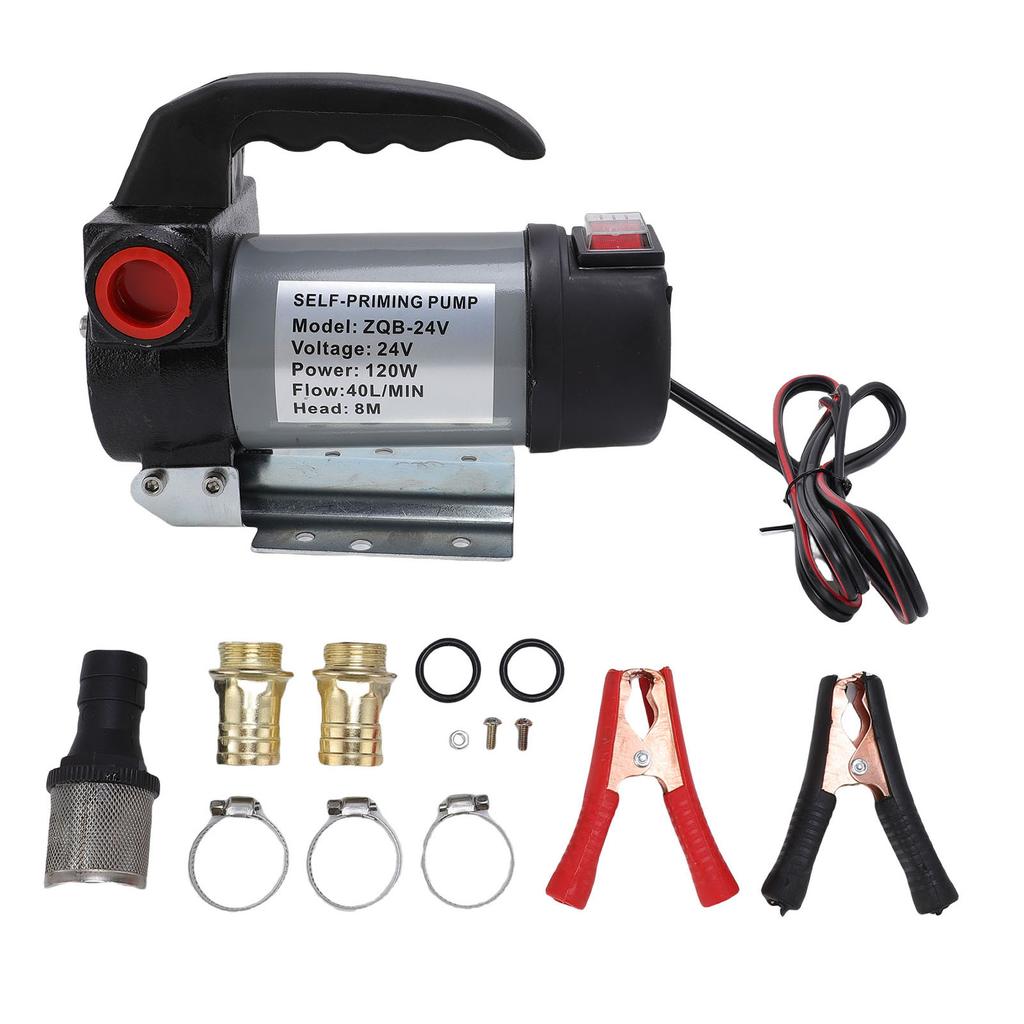 Fuel Pump Kit 120W 40Lmin Pure Copper Motor Self Priming Fuel Transfer Pump for Gas Station