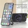 Magnetic Cellphone Grip Double Sided Magnetic Ring Phone Holder Cellphones Magnetic TripleFold Stand Phone Accessories