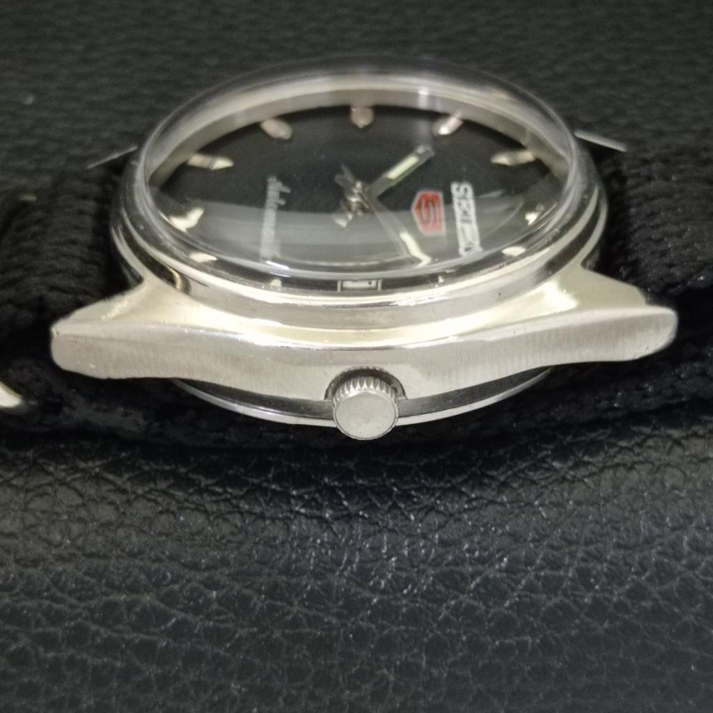 SEIKO 5 AUTOMATIC 6309A VINTAGE JAPAN MENS BLACK COLOR DIAL WATCH a701639-5 R206c-a701639