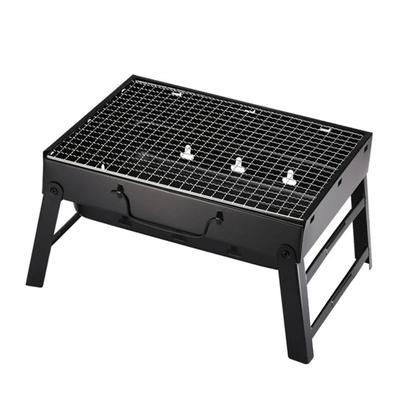 Przenośny grill węglowy ze stali nierdzewnej, mały mini zestaw narzędzi do grillowania, gotowanie na świeżym powietrzu, kemping, piknik, plaża, przenośny grill