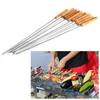 10/12 Stück Outdoor Picknick BBQ Grillspieße Bratstock Edelstahlnadel