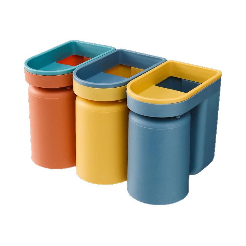 Wall-Mounted Toothbrush & Mouthwash Holder Set with Cup - Punch-Free Bathroom Storage Box