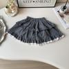 Spring Girls' Lace Hooded Sweatshirt & Skirt Set