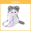 Rabbit Cat Cartoon Plush Bag Girls Cute Soft Polyester Crossbody Small Purse