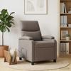 Massage Relax Chair Taupe Fabric