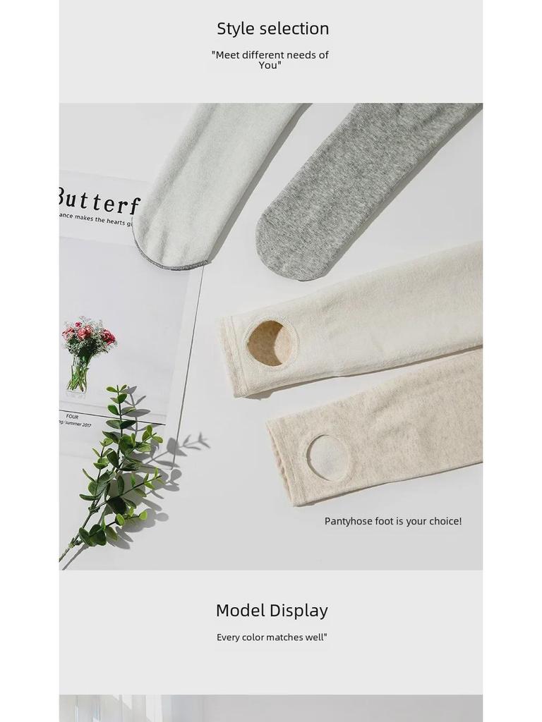 Hochtaillierte, dick gefütterte Samt-Leggings & Strumpfhosen für große Frauen für Herbst/Winter