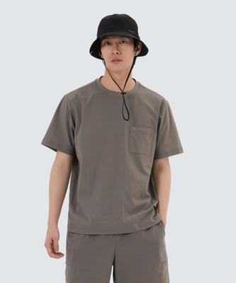 SNOWPEAK APPAREL Air Quick Dry Short Sleeve T-Shirt (S25Mmtts14) Dark Khaki