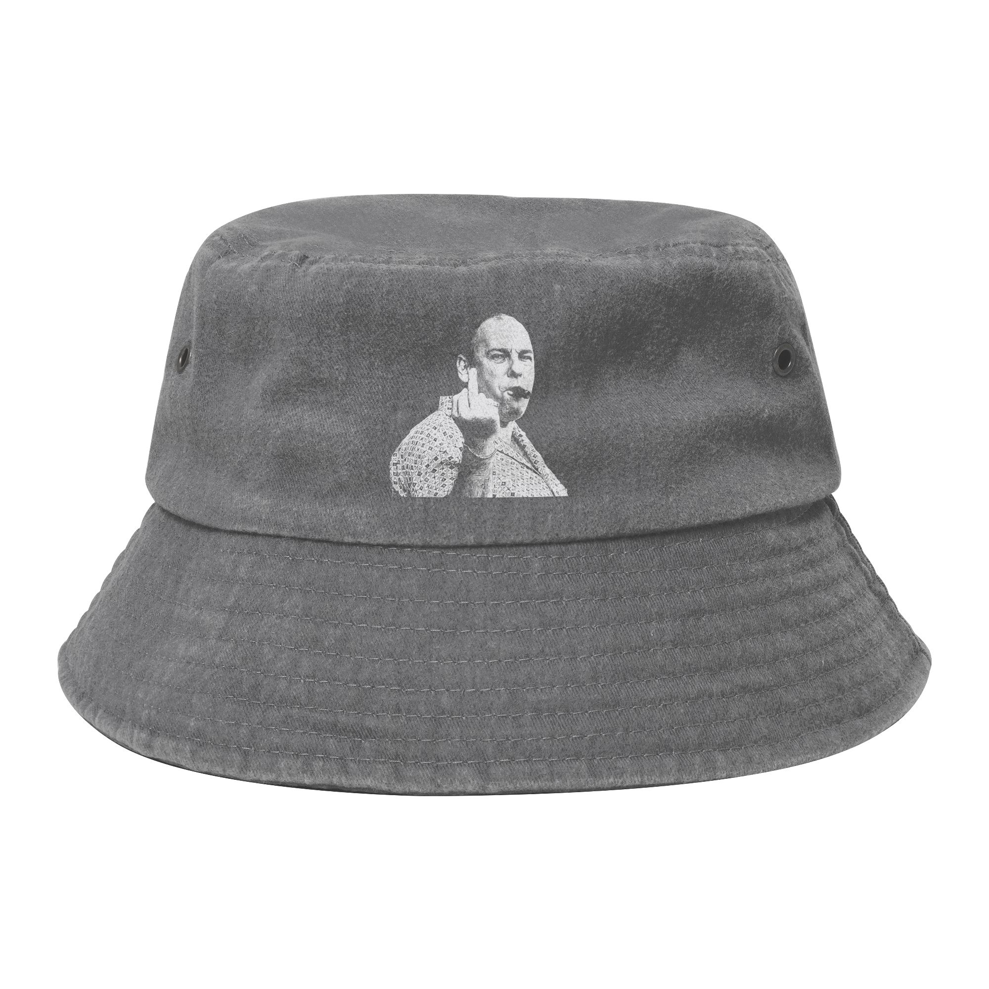 Summer Beach Vacation Getaway Headwear Tony Soprano Meme Middle Finger Bucket Hat Trendy Unisex Hot Sun Hat Bob Hat Fishing Hat One Size
