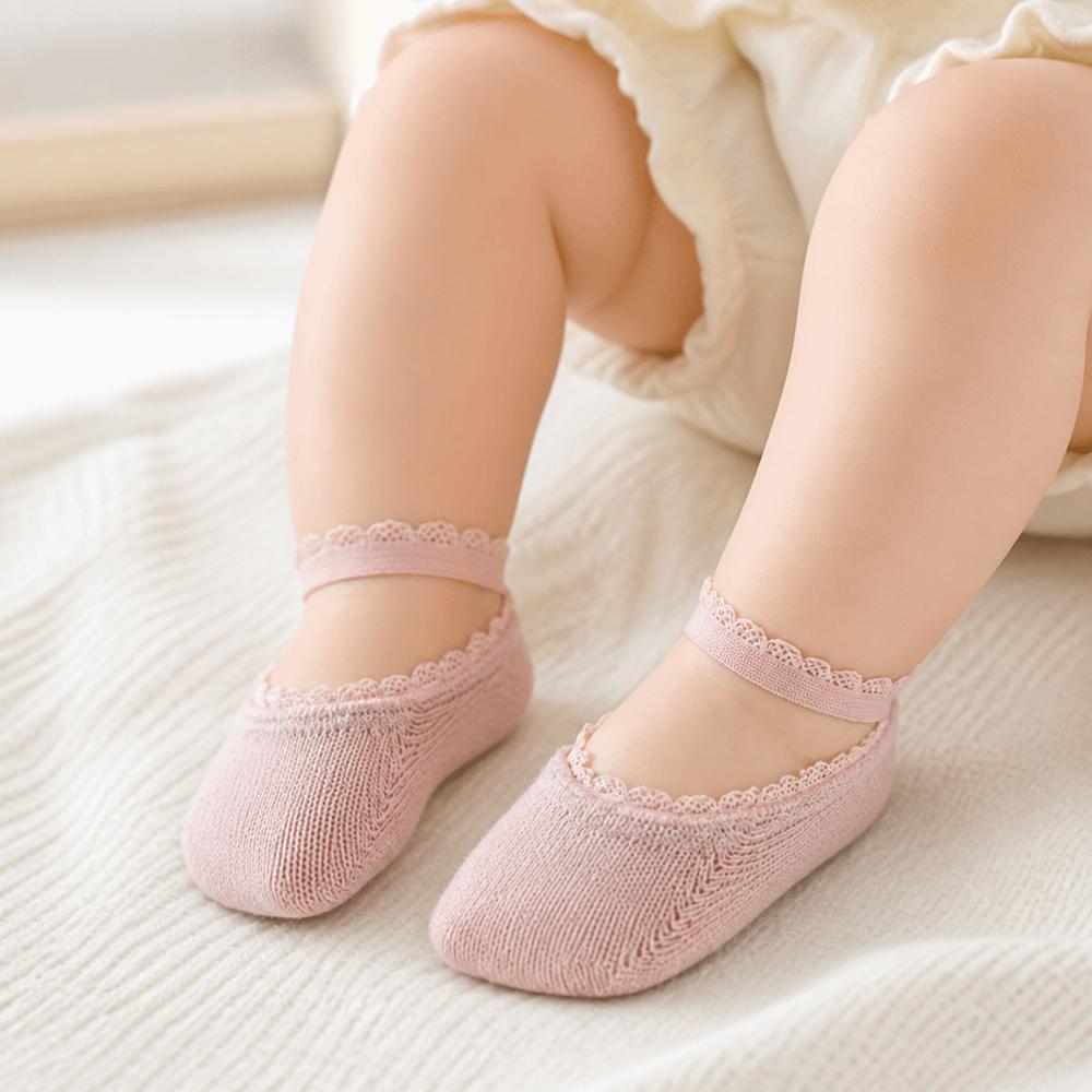 Soft Cotton Infant Lace Socks Solid Color Baby Socks New Newborn Socks Summer Baby Wear