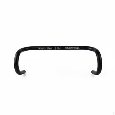 Road HandlebarDrop Bar Lightweight Fixed Gear Handlebar Ergonomic Curve for Cyclists Black