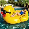 Thickened Swimming Pool Air Mattress,Giant Duck Inflatable Pool Floating Bed, Water Lounge Chair Perfect for Pool & Beach Party