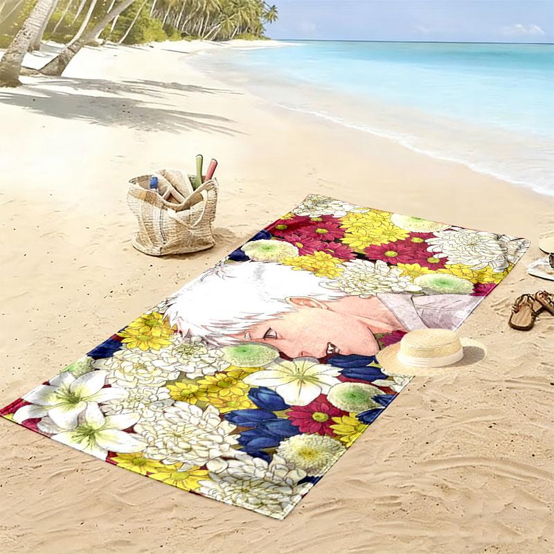 The Summer Hikaru Died Print Beach Towel, Large Soft Quick Dry Towel for Beach Camping Swimming