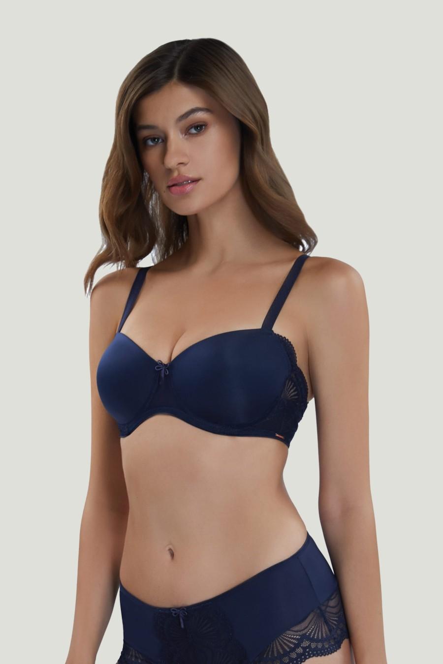 

Бюстгальтер із ущільненою чашкою Marc & Andre (65603) 85F імперська синього кольору