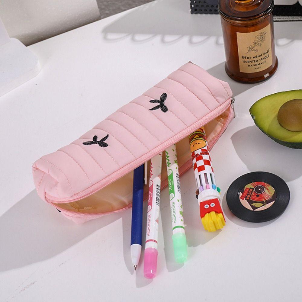 Zipper Pen Bag Soft Touch Stationery Bag New Pencil Case  School Supplies