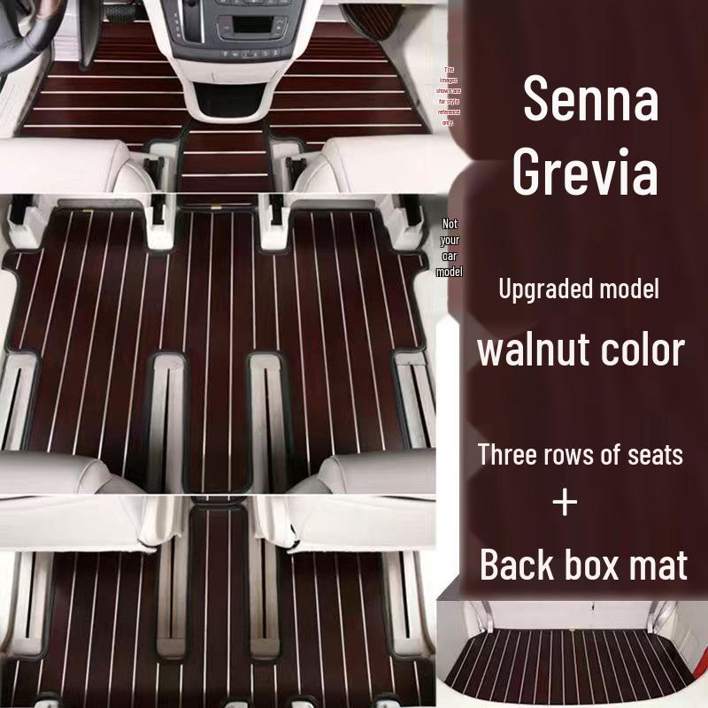 Custom Solid Wood Floor Mats for 2023 Toyota Sienna Hybrid Grandia
