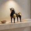 Horse Sculpture Modern Minimalist Abstract Statue Resin Material Home Decoration for Entryway,