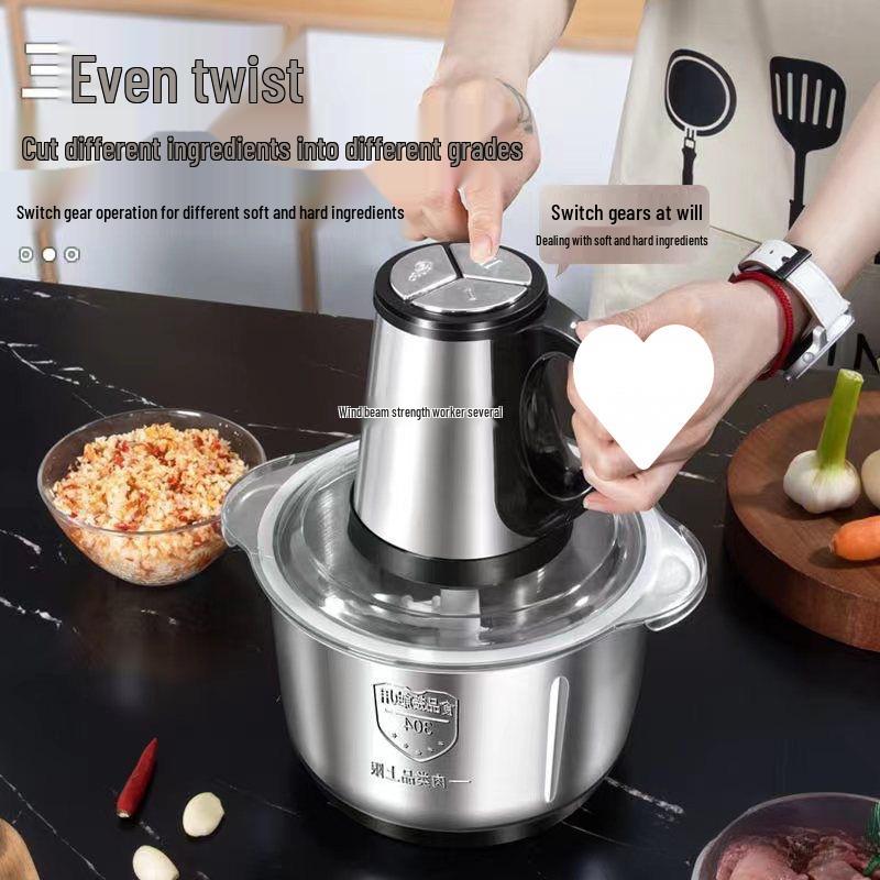 Free Shipping: Upgraded Electric Meat Grinder & Food Processor - Mixer, Blender, Dough & Dumpling Filling Machine, Chili Grinder.