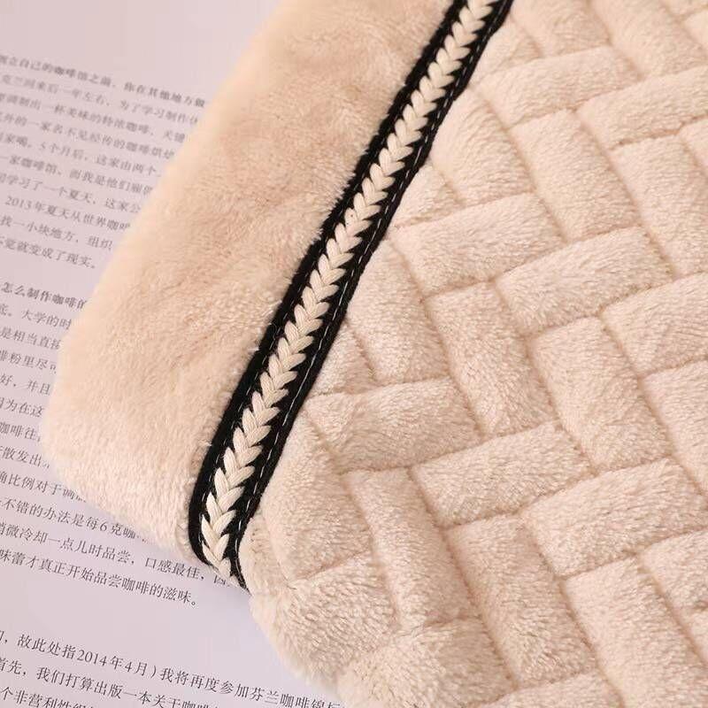 Solid Color Plush Sofa Cushion Winter Fabric Modern Simple Universal Non-slip Living Room Cushion Custom Sofa Cover