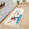 Weihnachts-Küchen-Sandteppich Fußmatte Langer Bodenteppich