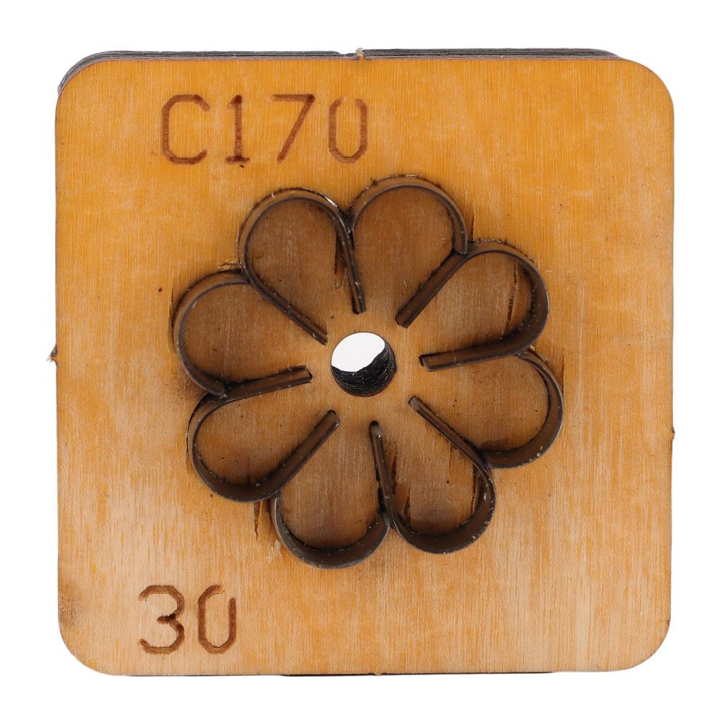 Flower Leather Cutting Die Wooden Base Steel Blade Multifunctional Leather Punching Mold Die Cutter for Decors Crafts