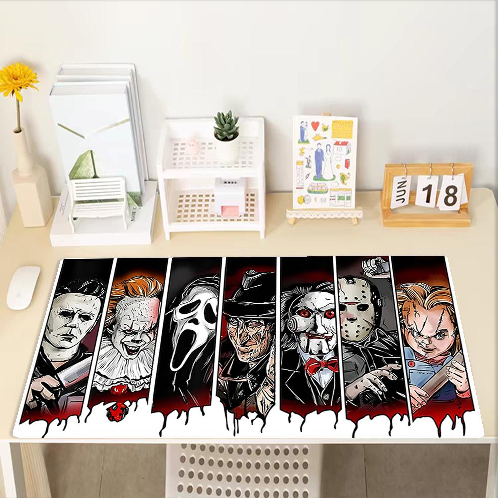 Halloween Horror Theme Mouse Pad, Non Slip Rubber Base, Multifunctional Office & Home Decor, Perfect for Workspace Personalization.