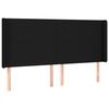 VidaXL LED Headboard Bedroom Furniture Double Bed Accessory Head of Bed Frame Interior Black 3123784