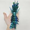 Mantis Shrimp Fidget Toy for Anxiety Relief Colorful Desktop Decor with Movable Joints And Retractable Claws 3D Printed Articulated Shrimp Figurine